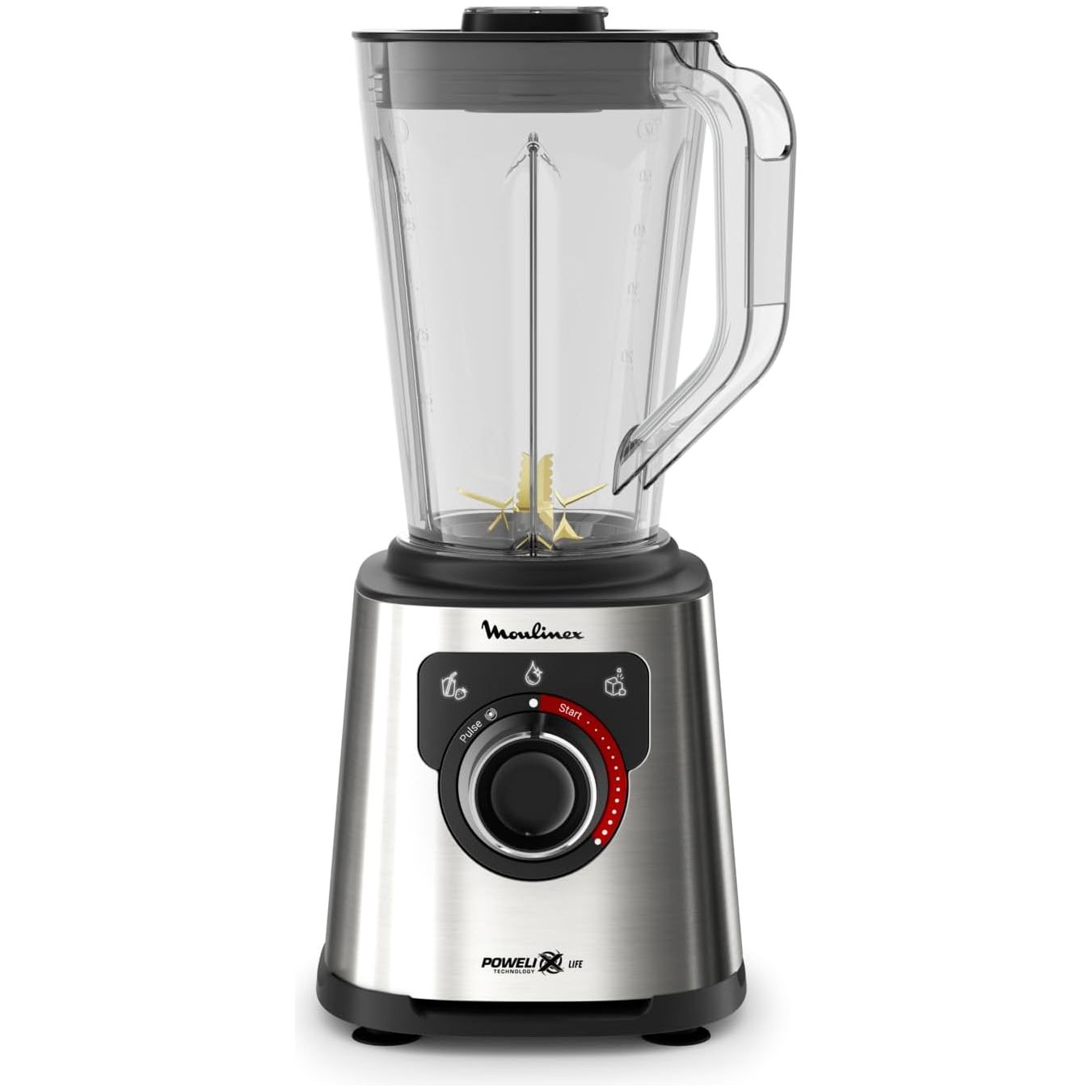 MOULINEX Blender | PerfectMix |High Speed 2 L Blender Smoothie Maker | Mixer | 1200 W | 4 Auto Programs | Light and Unbreakable Jar | Powerful Blending | 600 ml bottle | LM88HD27