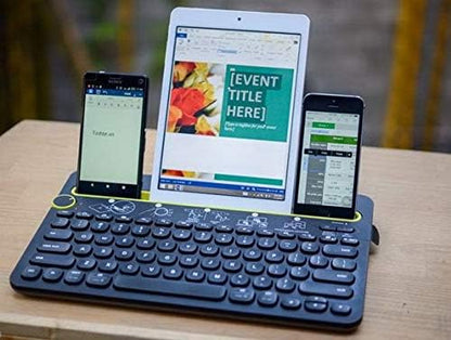 Logitech Bluetooth Multi-Device Keyboard Black and Yellow, Computers, Tablets and Smartphones, K480
