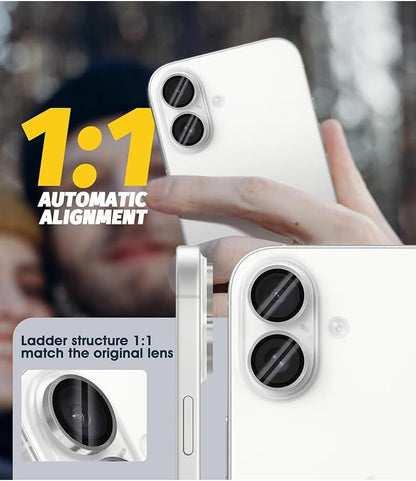 PROTECT  iPhone 16 Xzoom Lens Protector, Sapphire Glass, Alloy Material, Ultra Clear, Premium Finish, Clear, XIP16SLV