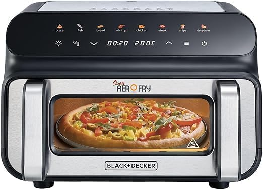 Black & Decker 5-in-1 Pizza Grill Aerofry Oven, 10.5L, PGAF105-B5