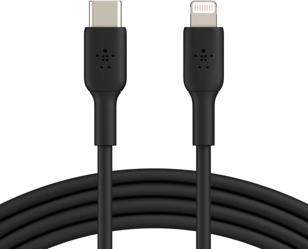 Belkin USB-C to Lightning Fast Charging Cable 1M – Apple Compatible – Black