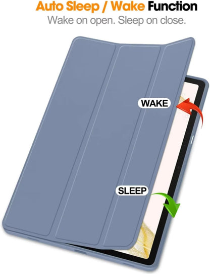 PROTECT  Samsung Tab S10 Ultra Protective Tablet Cover, Silcon, Trifold Stand , Auto Wakeup Sleep, Pen Slot, Blue, PSTS10UBLU
