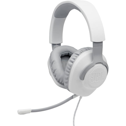 JBL Quantum 100 Wired Over-Ear Headphones White