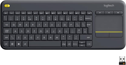Logitech K400 Plus Wireless Touch Keyboard Arabic Black