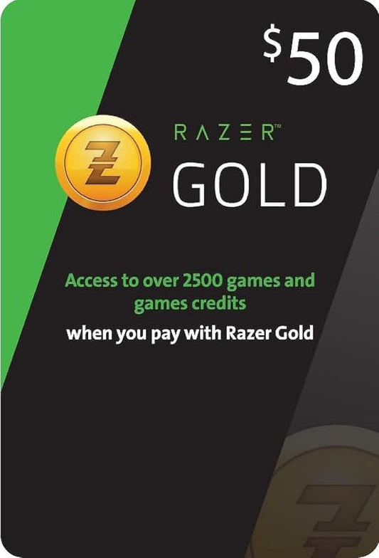 EPAY RAZER GOLD - $50 (GLOBAL)