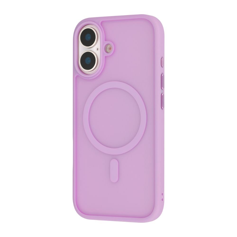 Infinyty Gleam Hybrid Matte Soft Touch MagSafe Case for iPhone 17, Purple