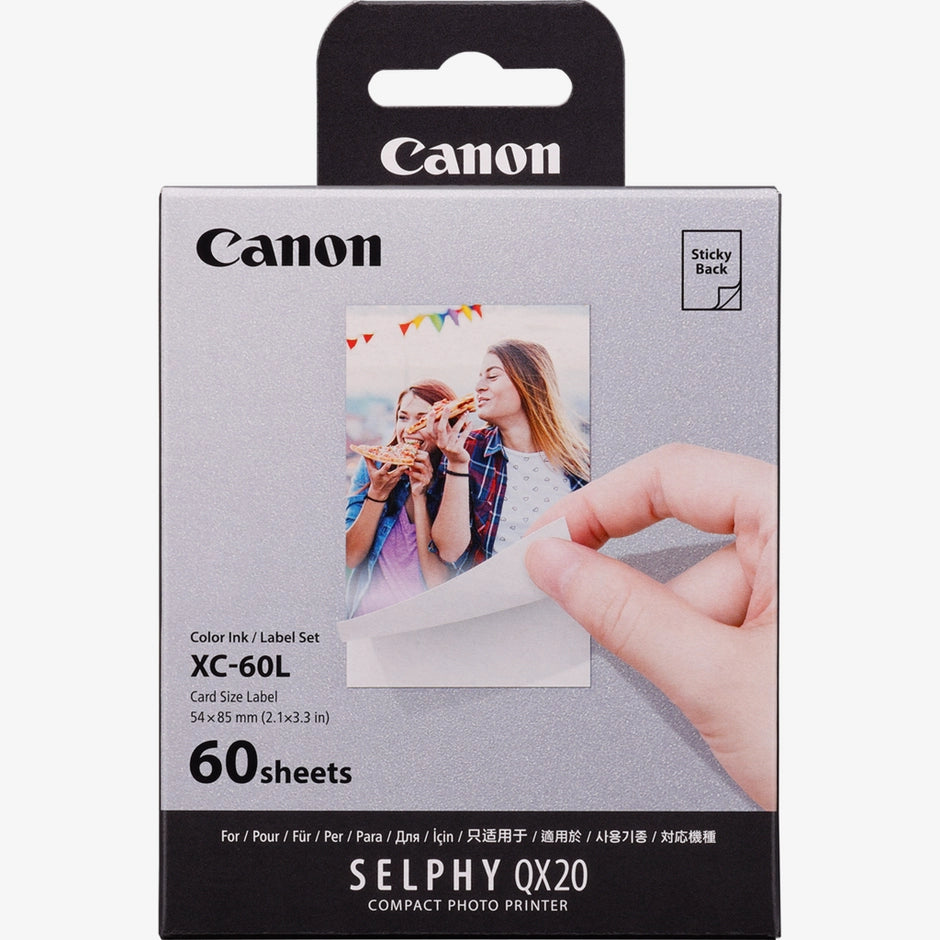 Canon Ink Cartridge XC-20L + 60 sheets Photo Paper 54x85mm
