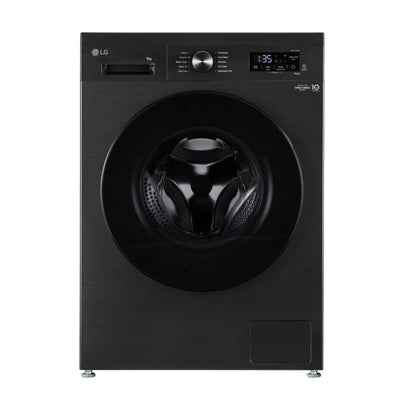 LG Front Load Washing Machine, 9kg, Black, LVF0900PBGB