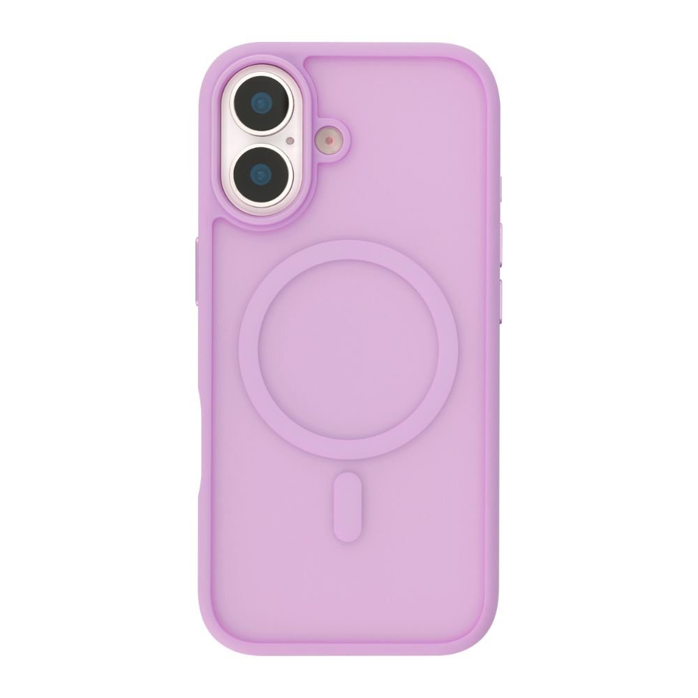 Infinyty Gleam Hybrid Matte Soft Touch MagSafe Case for iPhone 17, Purple