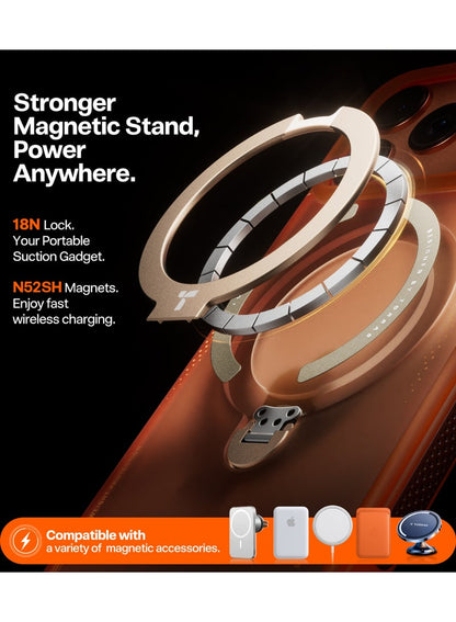 TORRAS Ostand Q3 Air iPhone 17 Pro Max Case Horizon Orange - Detail