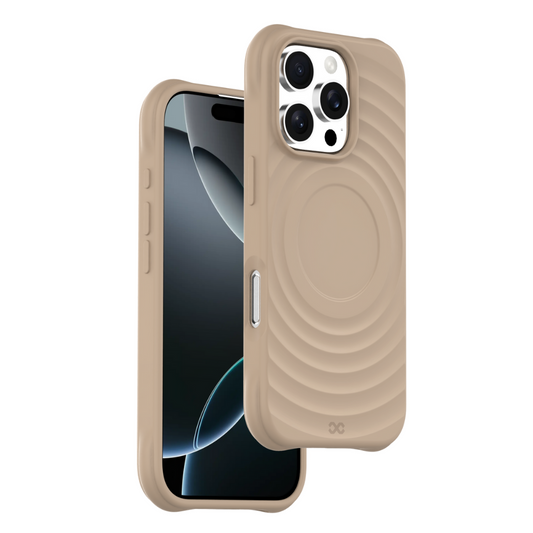 Infinyty Quiver Ripple Silicone Case iPhone 16 Pro, Dark Grey