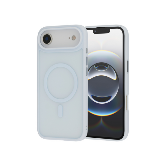 Infinyty Gleam Hybrid Matte Soft Touch MagSafe Case for iPhone Air, Blue