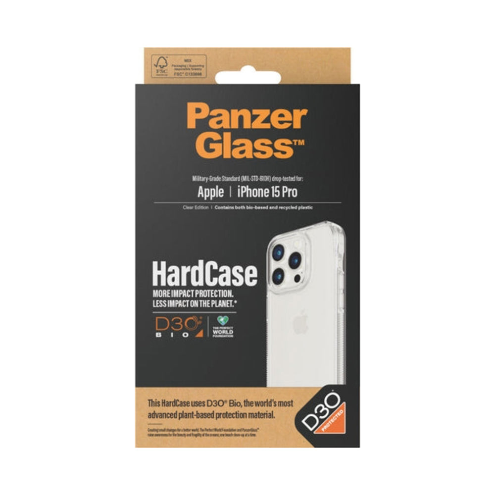 PanzerGlass Hard Case Cover With D3O for iPhone 15 Pro Clear