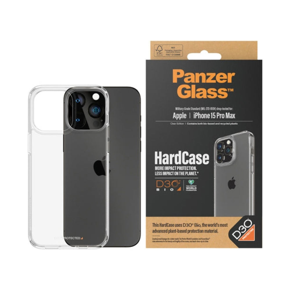 PanzerGlass HardCase With D30 iPhone 15 Pro Max Clear