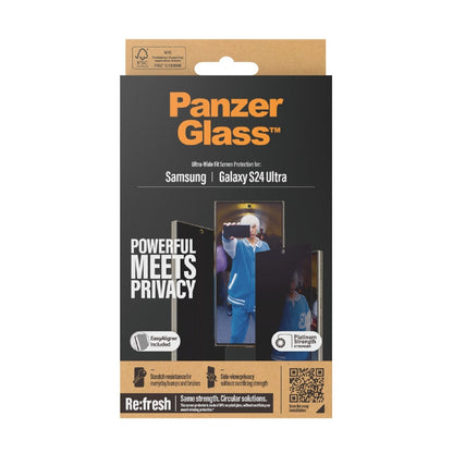 Panzerglass Ultra-Wide Fit Privacy Screen Protector for Samsung Galaxy S24 Ultra  Transparent