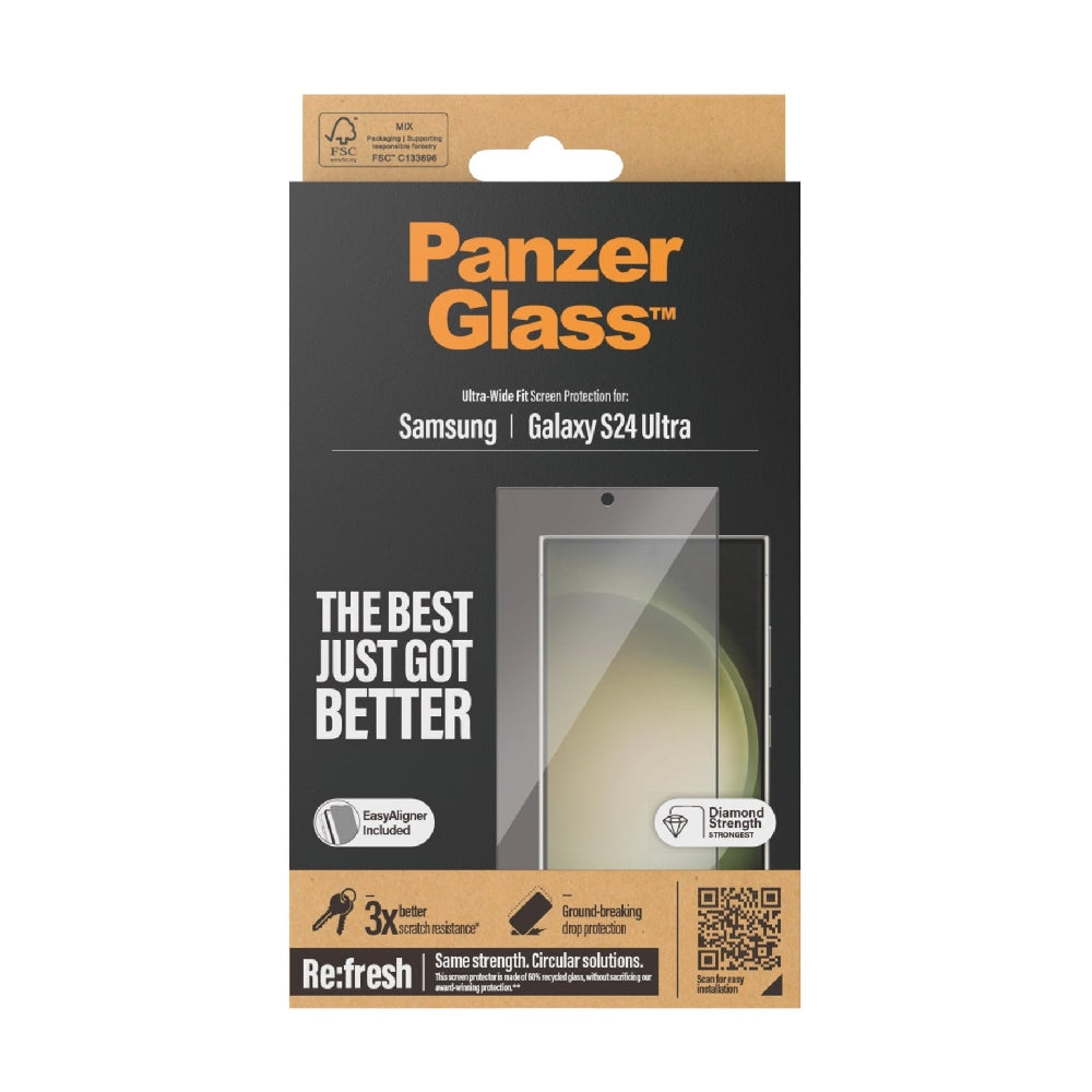 Panzerglass Ultra-Wide Fit Screen Protector for Samsung Galaxy S24 Ultra  Transparent