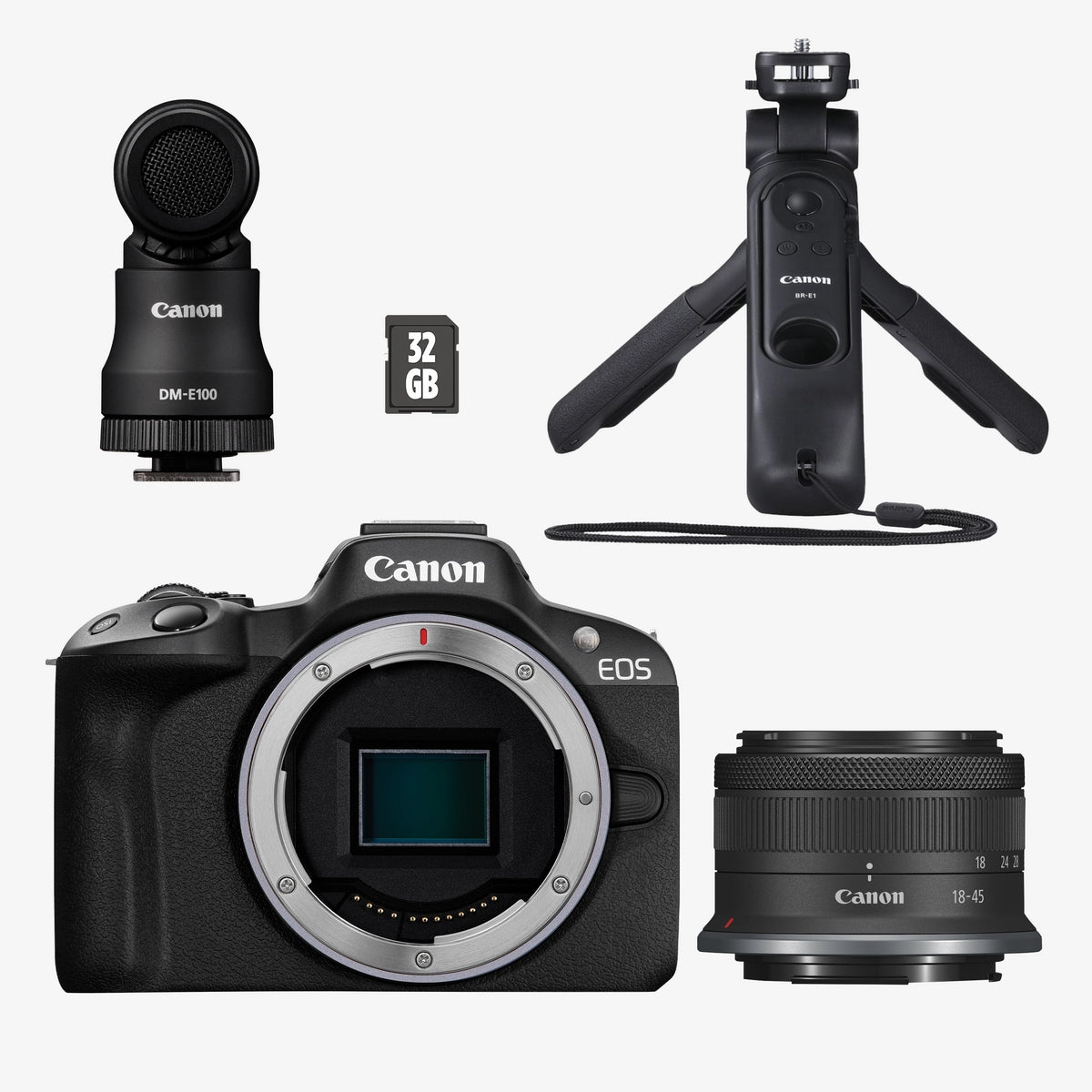 Canon EOS R50 BK + RF-S 18-45mm F4.5-6.3 IS STM Vlogger Kit