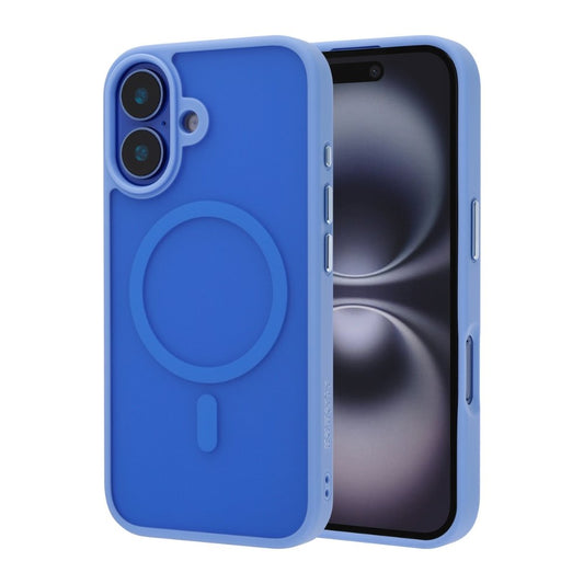 Infinyty Gleam Hybrid Matte Soft Touch MagSafe Case iPhone 16, Ultramarine
