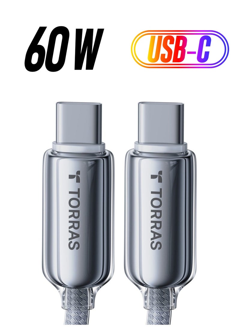 TORRAS IceFlow 60W USB-C Cable - Grey