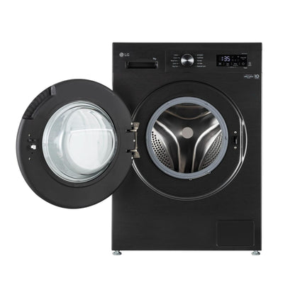 LG Front Load Washing Machine, 9kg, Black, LVF0900PBGB