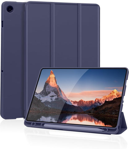 PROTECT  Samsung Tab A9 Plus Protective Tablet Cover, Silcon, Trifold Stand , Auto Wakeup Sleep, Pen Slot, Blue, PSTA9PBLU
