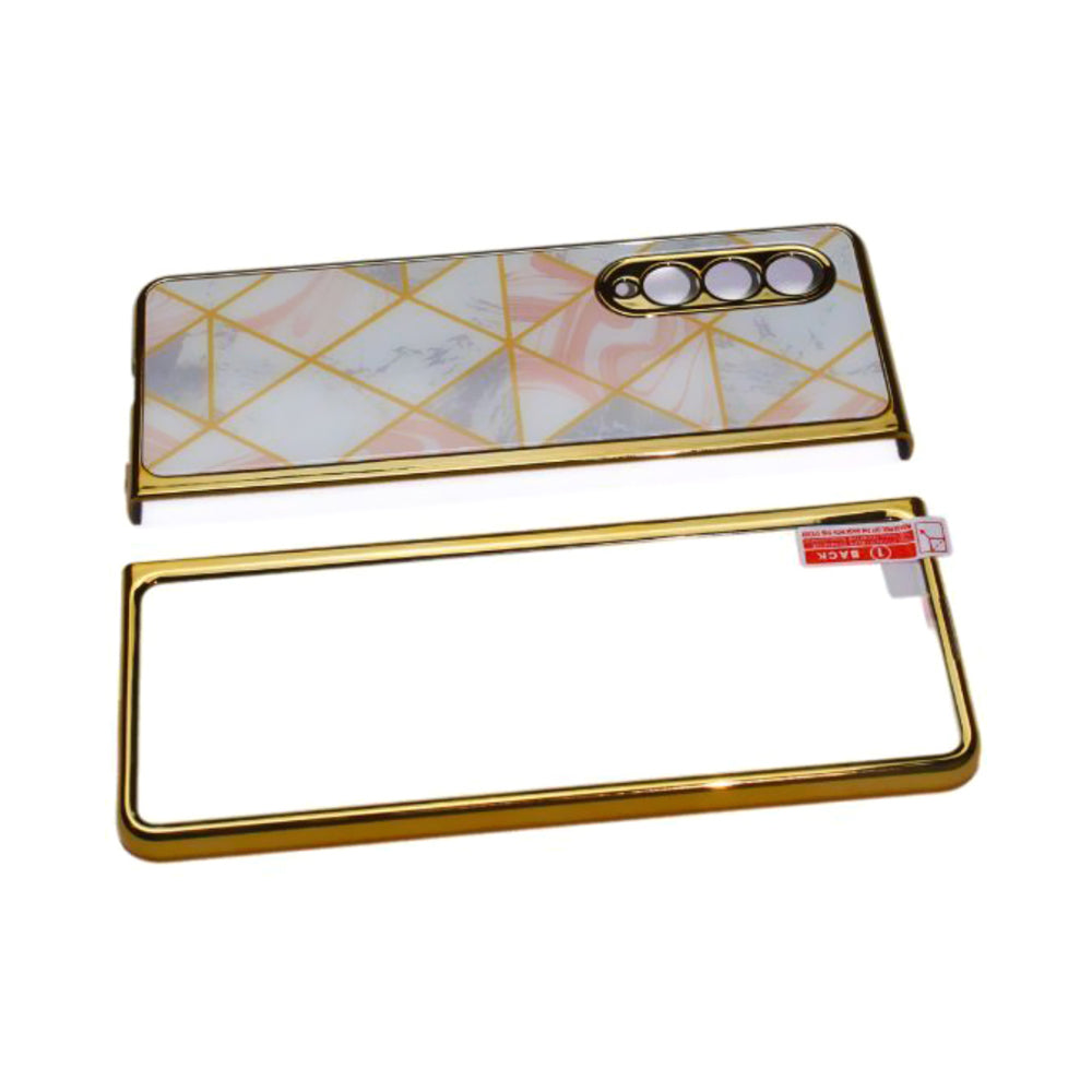 Max & Max Case Cover for Samsung Fold 3 Design Gold