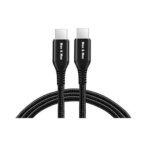 Max & Max USB-C To USB-C Cable 2m Black