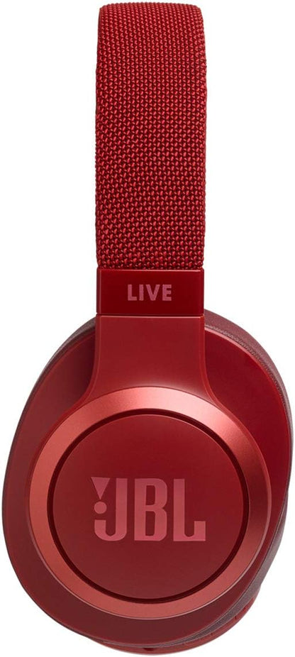 JBL Live 500BT Wireless Over-Ear Headphones Red