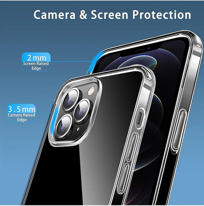 PROTECT  iPhone 12 Pro Lucid Phone Case, Magsafe, Bundle, Screen Protector included, Clear, MSIP12P