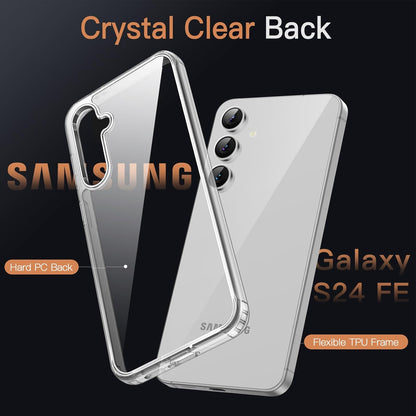 PROTECT  Samsung S24 FE Lucid Phone Case, Anti Scratch, Bundle, Screen Protector included, Protective, Clear, LSAMS24FE