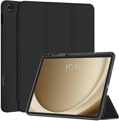 PROTECT  Samsung Tab A9 Plus Protective Tablet Cover, Silcon, Trifold Stand , Auto Wakeup Sleep, Pen Slot, Black, PSTA9PBLK