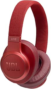 JBL Live 500BT Wireless Over-Ear Headphones Red