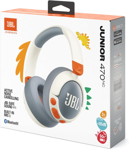JBL Junior 470NC Noise Cancelling Kids Headphones White