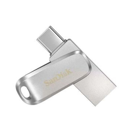 SanDisk Ultra Dual Drive Luxe USB Type-C Flash Drive 128GB, Silver