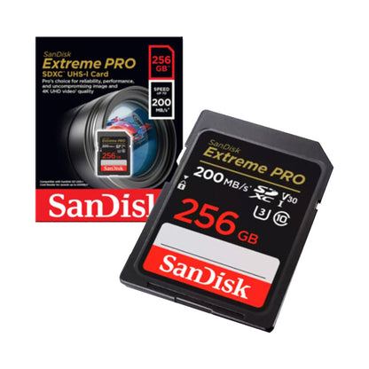 SanDisk Extreme Pro SD UHS I 256GB Memory Card Black