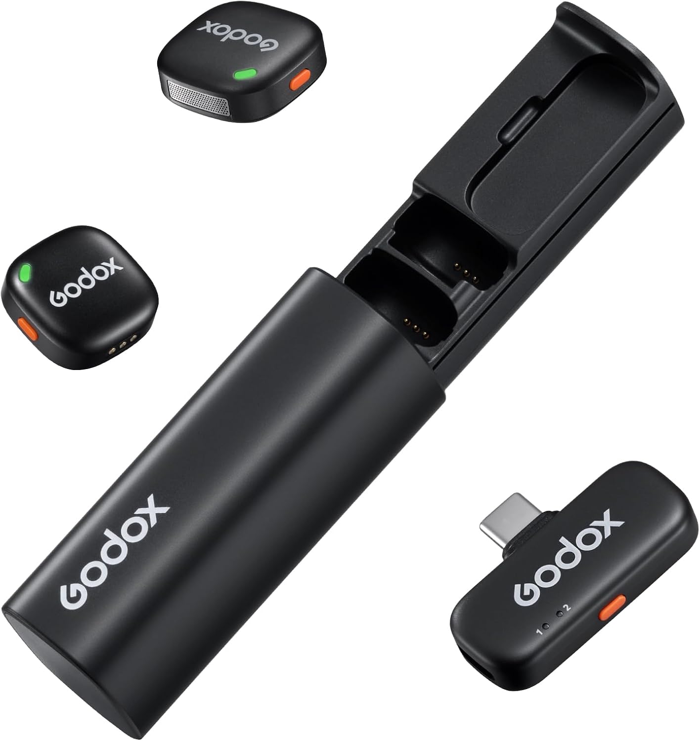 Godox 2.4GHz Dual cube Wireless Microphone System for Smartphone