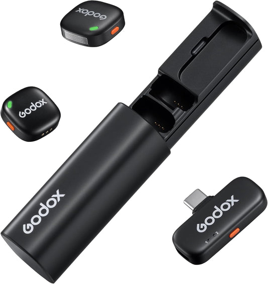 Godox 2.4GHz Dual cube Wireless Microphone System for Smartphone