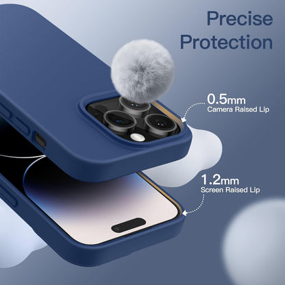 PROTECT  iPhone 15 Pro Silicon Phone Case, Magsafe, Protective, Anti Scratch, Blue, SMIP15PBLU