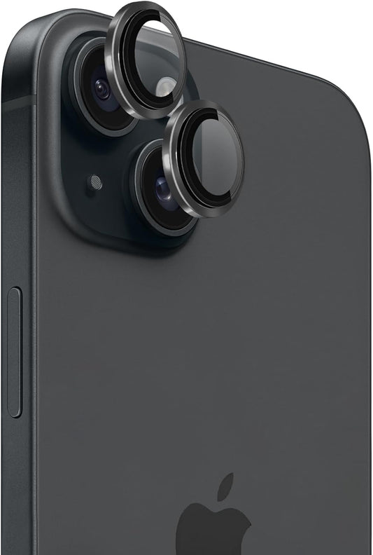 PROTECT  iPhone 15 Xzoom Lens Protector, Sapphire Glass, Alloy Material, Ultra Clear, Premium Finish, Black, XIP15BLK