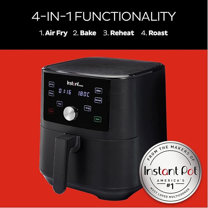 Instant Vortex 4QT Air Fryer - Non-Stick Dishwasher-Safe Basket
