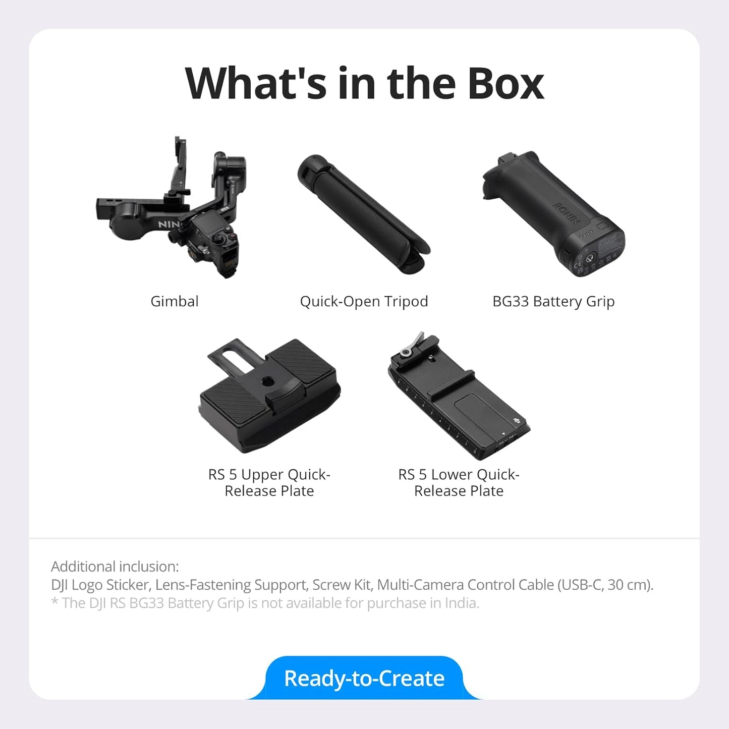 DJI RS 5 Gimbal Stabilizer for Camera DJI-RS500