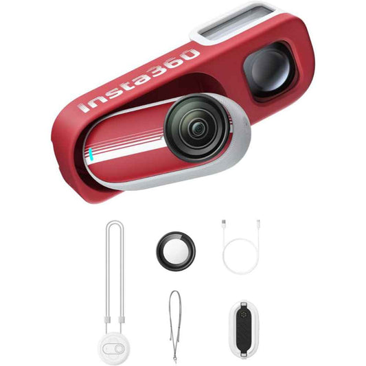 Insta360 GO 3S Retro Bundle Special Edition – Classic Red 128GB (4K POV Camera)