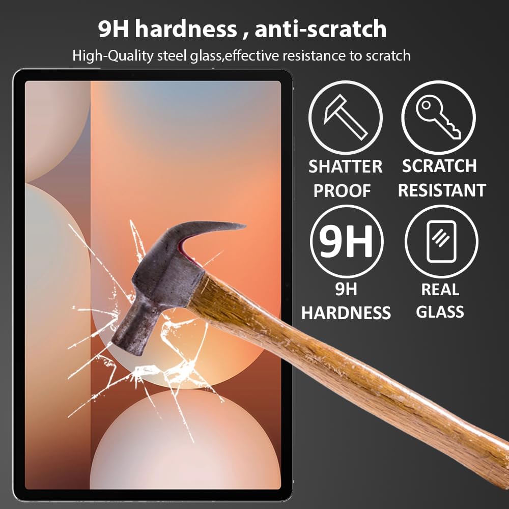 PROTECT  Samsung Tab S10 Plus Sapphire Crystal Screen Protector, Protective, Anti Scratch, Tempered Glass, Clear, SCSMS10P