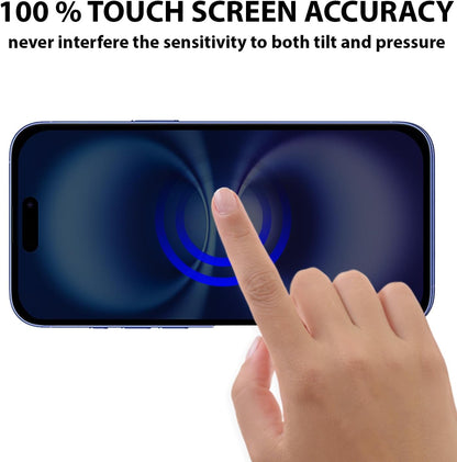 PROTECT  iPhone 16 Privacy Screen Protector,  9D Tempered Glass, Anti Scratch, Matte , Black, PIP16