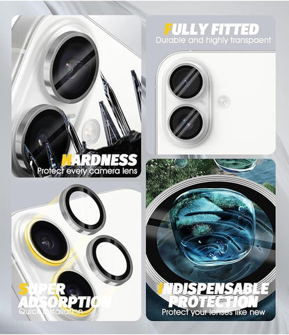 PROTECT  iPhone 16 Xzoom Lens Protector, Sapphire Glass, Alloy Material, Ultra Clear, Premium Finish, Clear, XIP16SLV