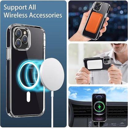 PROTECT  iPhone 12 Pro Lucid Phone Case, Magsafe, Bundle, Screen Protector included, Clear, MSIP12P