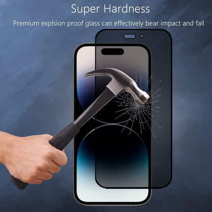 PROTECT  iPhone 15 Pro Privacy Screen Protector,  9D Tempered Glass, Anti Scratch, Matte , Black, PIP15P
