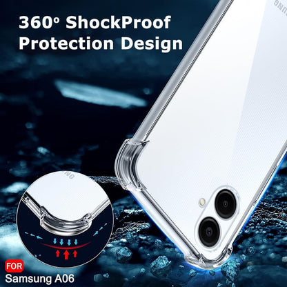 PROTECT  Samsung A06 Lucid Phone Case, Anti Scratch, Bundle, Screen Protector included, Protective, Clear, LSAMA06