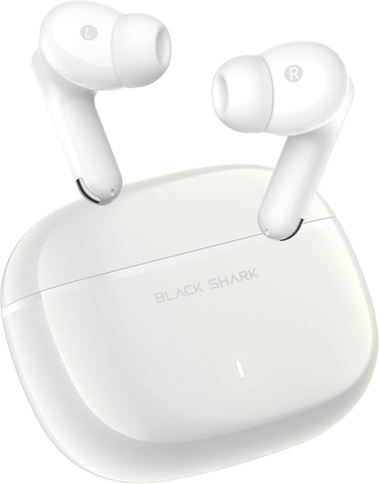 Black Shark T23 BS-T23 — True Wireless Earbuds, 13mm Driver, ENC, BT 5.4, 40hr (White)