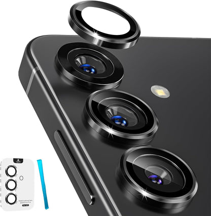 PROTECT  Samsung S25 Xzoom Lens Protector, Sapphire Glass, Alloy Material, Ultra Clear, Premium Finish, Black, XSMS25BLK